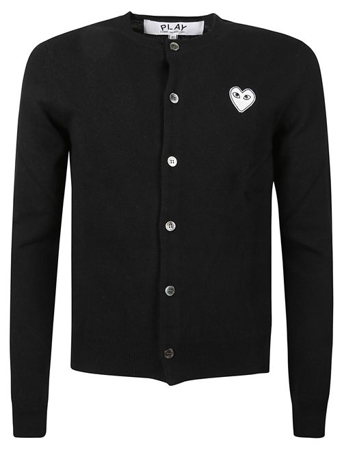 Cardigan with logo COMME DES GARÇONS PLAY | AXN0610511BLACK